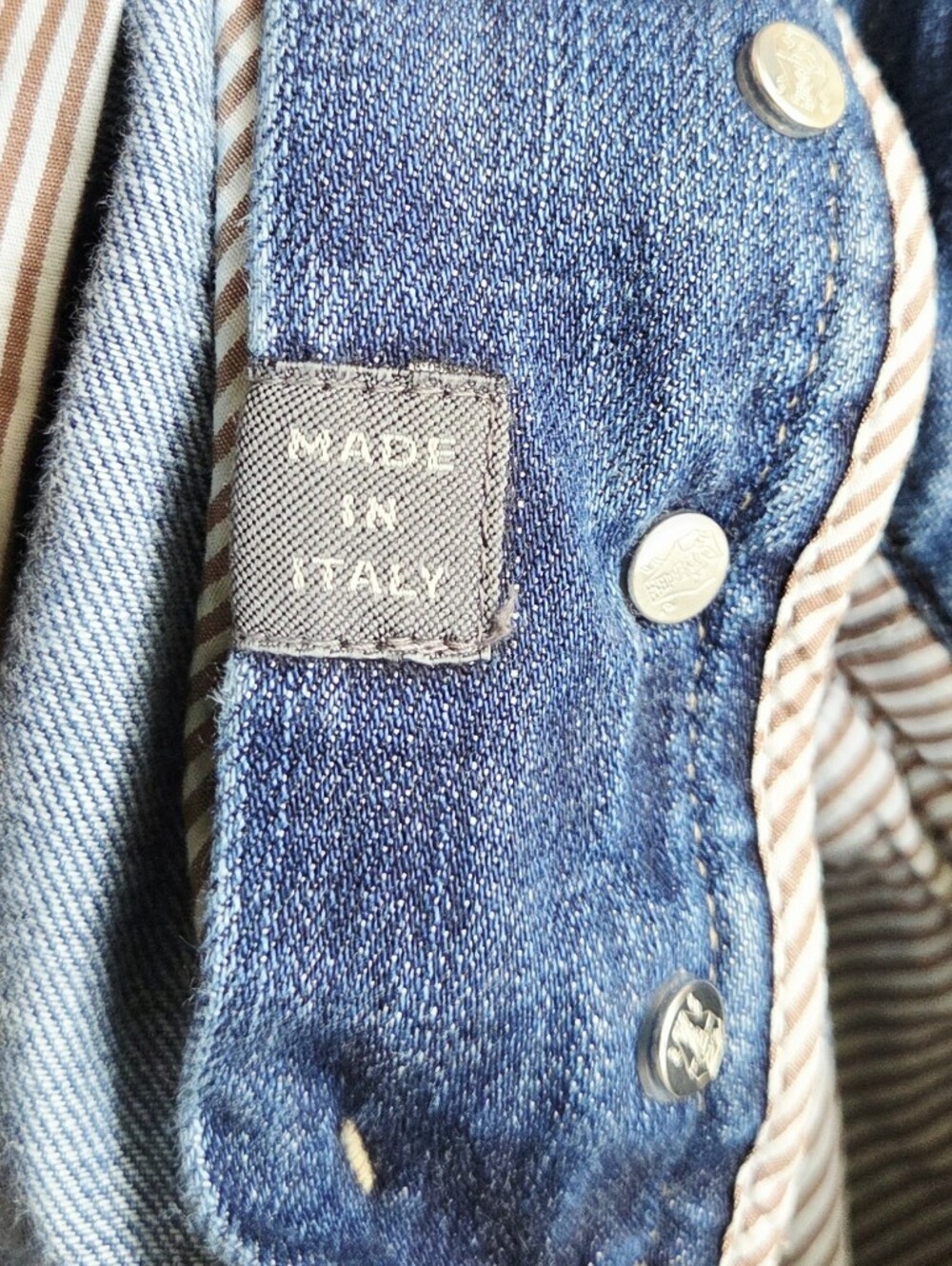 Brulello Cucinelli Lightweight denim traditional fit five-pocket trousers Sz 50 - Picture 15 of 15